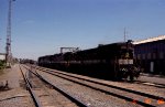 SOU 4015 sits at the fuel rack with other locos